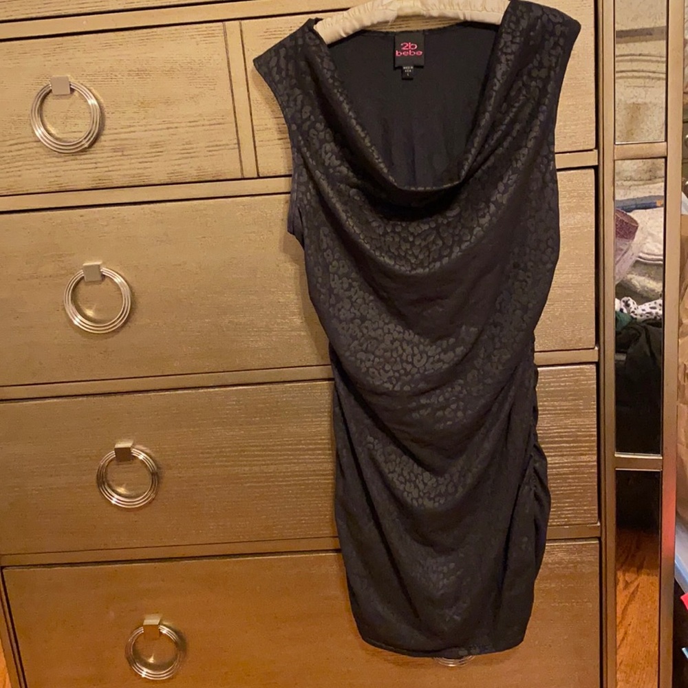 Cowl neck cocktail dress